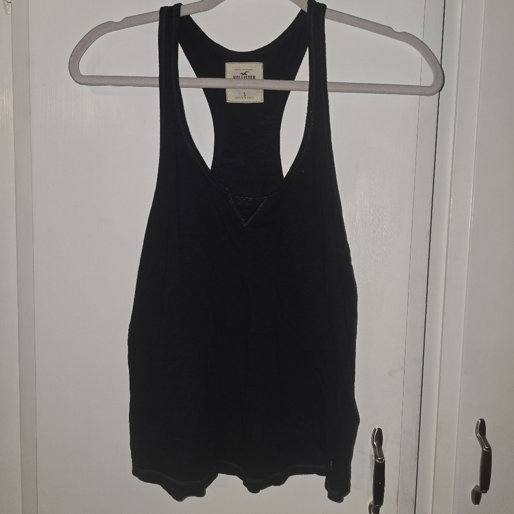 Hollister Dark Navy Racerback Tank Top Size M